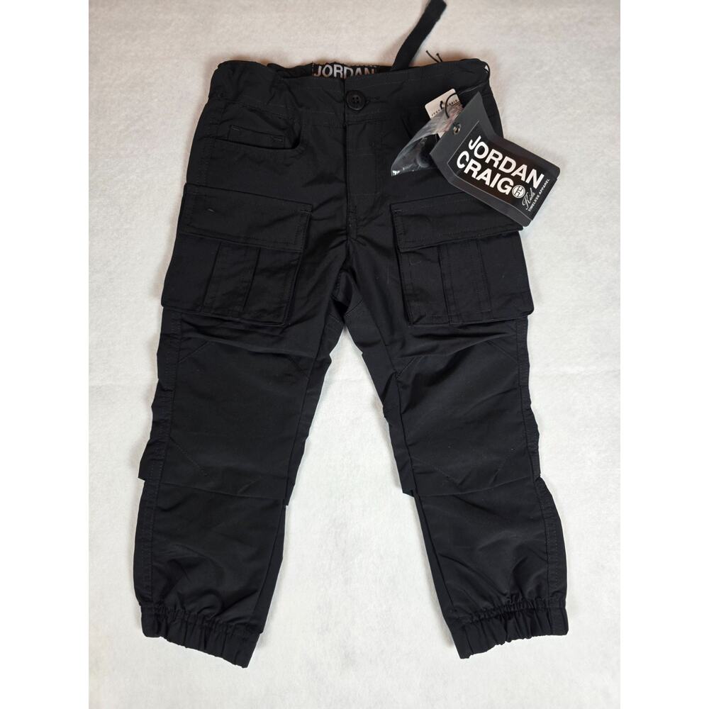 Jordan Craig Kids Size 3 Black Cargo Street Wear Pants NWT